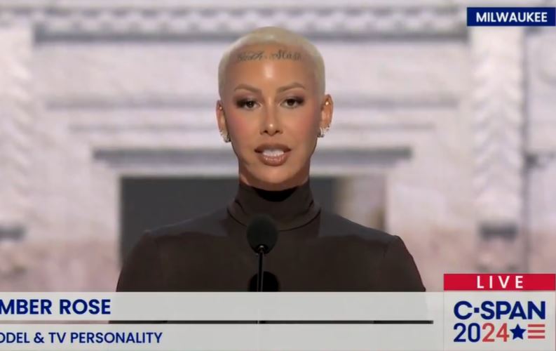 Amber Rose gives a powerful speech at the RNC Convention